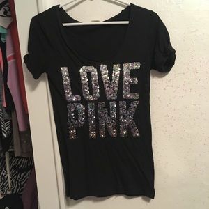Black shirt with sequins